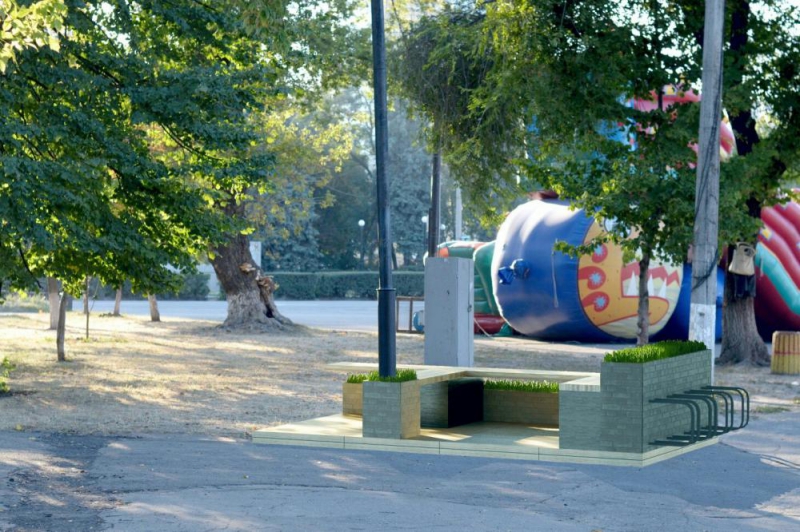 В сквере Шевченко вскоре появится парклет - креативная зона для отдыха