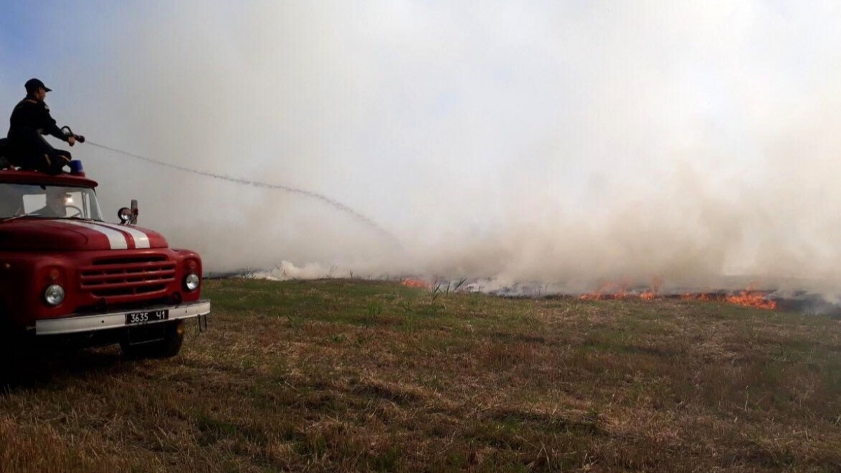 По области объявили повышений уровень пожарной опасности