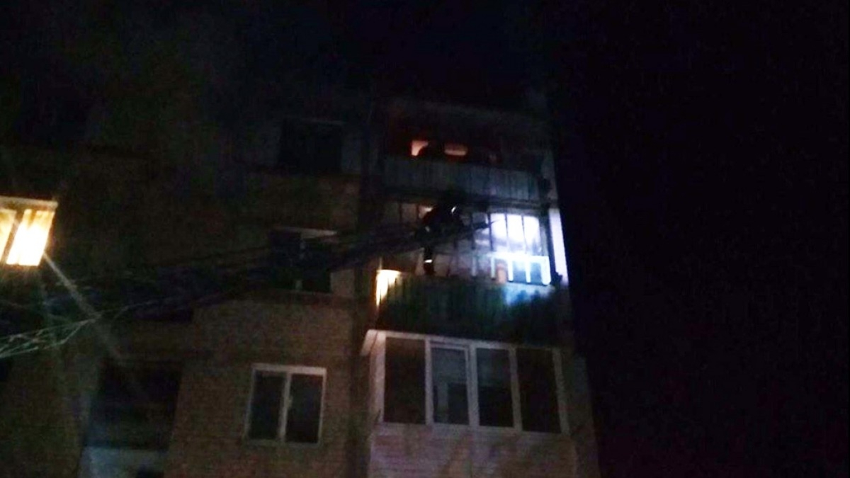 Сегодня утром в Павлограде горела многоэтажка