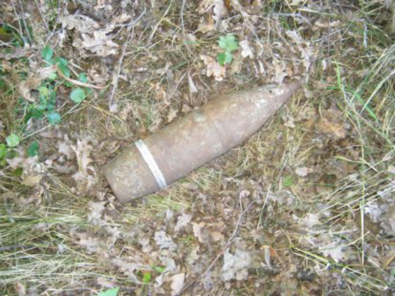 Павлоградец во время прогулки по городу нашел артиллерийский снаряд