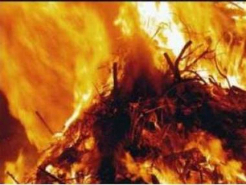 На Павлоградщине сгорело больше 500 тюков сена