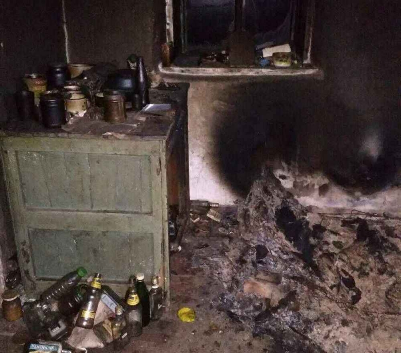 На Павлоградщине в результате пожара погиб дедушка