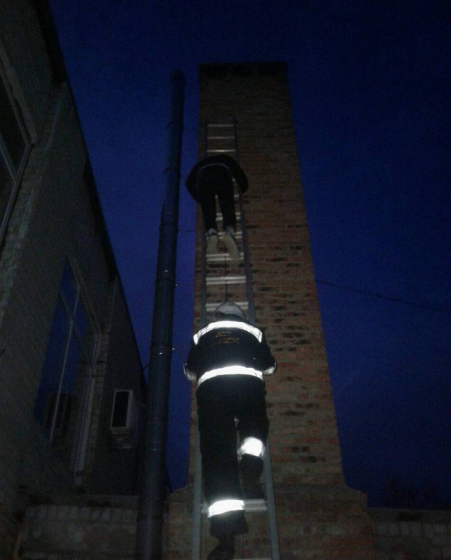 В Павлограде спасатели достали подростка с 6-метровой высоты