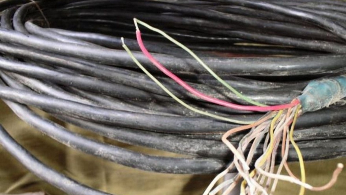 В Павлограде задержали мужчину, который вырезал 200 метров кабеля