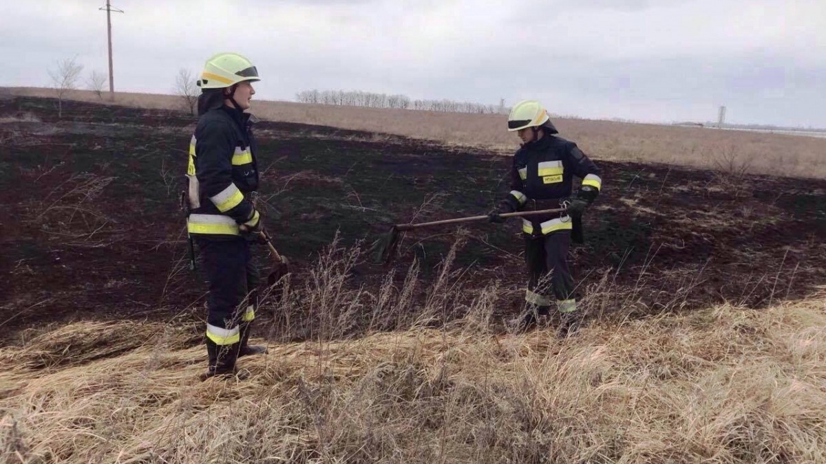 За сутки 16 пожаров уничтожило 13 гектаров травы в области